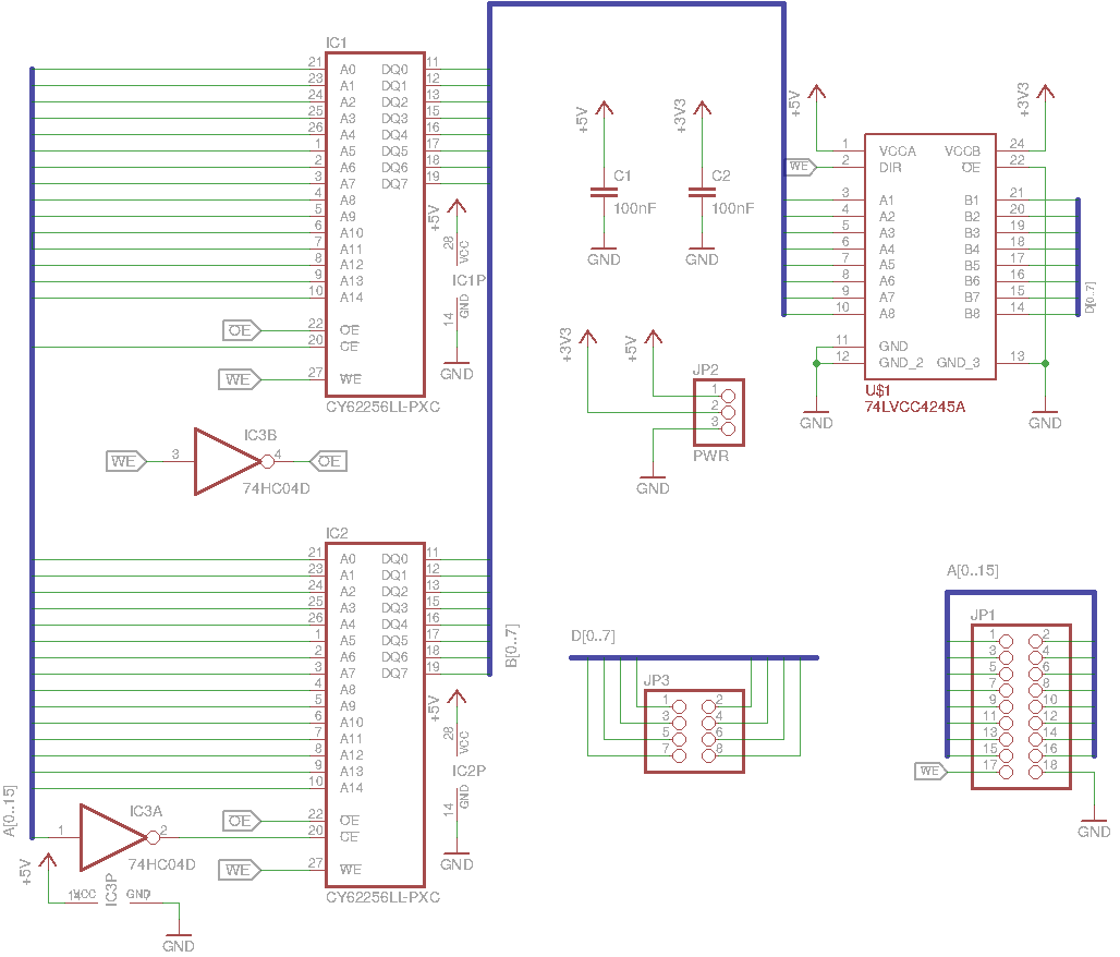 Memory board schematic
